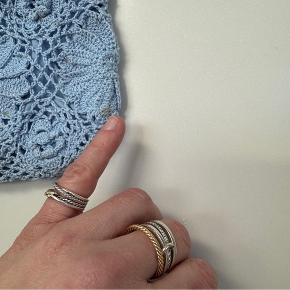 Vintage Gap Blue Crochet Mini Bag - Picture 6 of 10